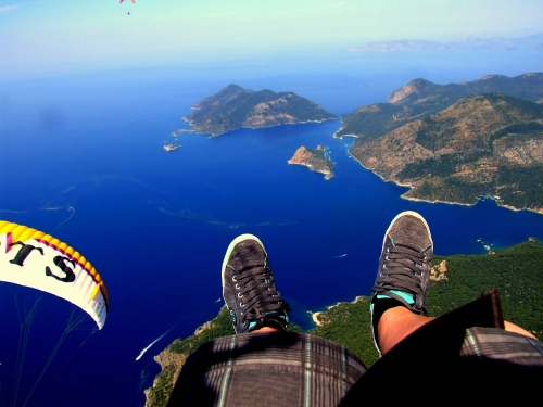 Paragliding over Ölüdeniz, Turkey